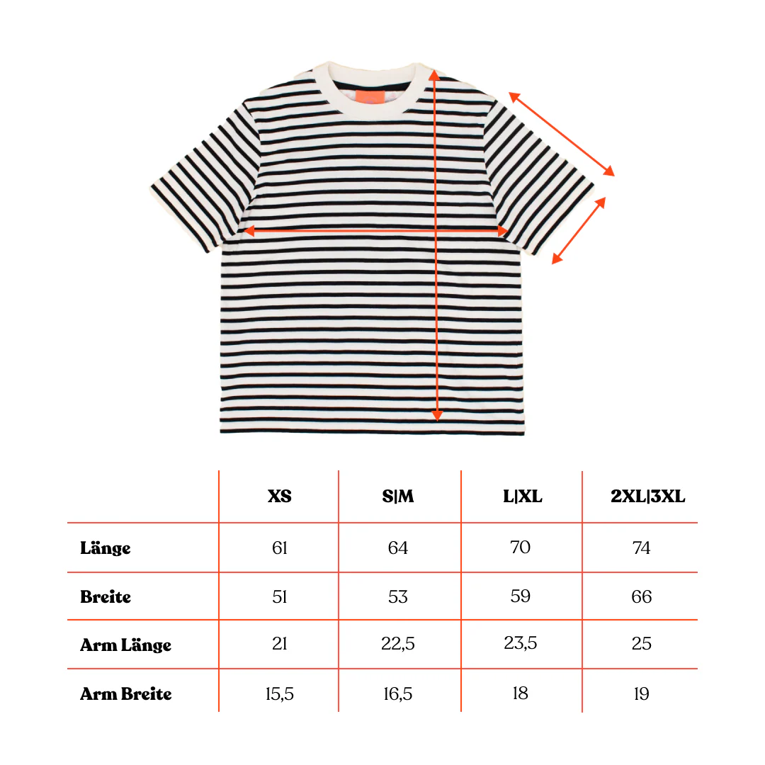 T-Shirt Gestreift aus Bio-Baumwolle in Schwarz/Off-White - Image 9