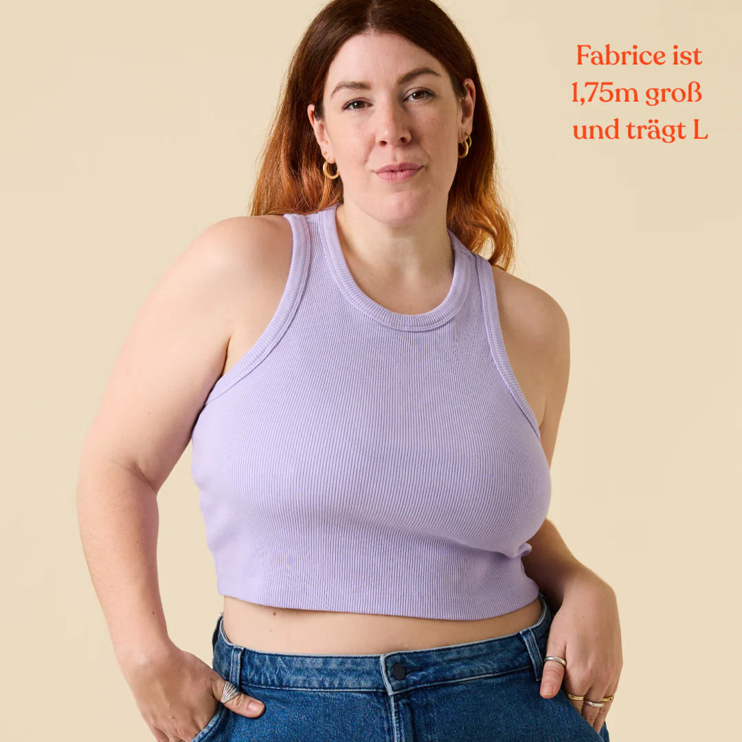 The 24/7 Crop Top aus Bio-Baumwolle in Lila - Image 5