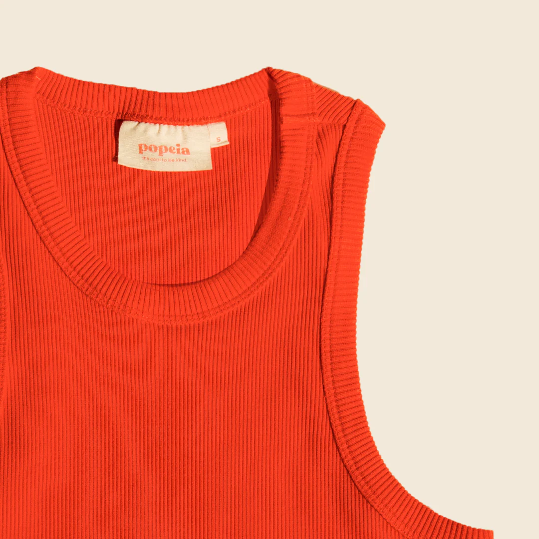The 24/7 Crop Top aus Bio-Baumwolle in popeia Rot - Image 7