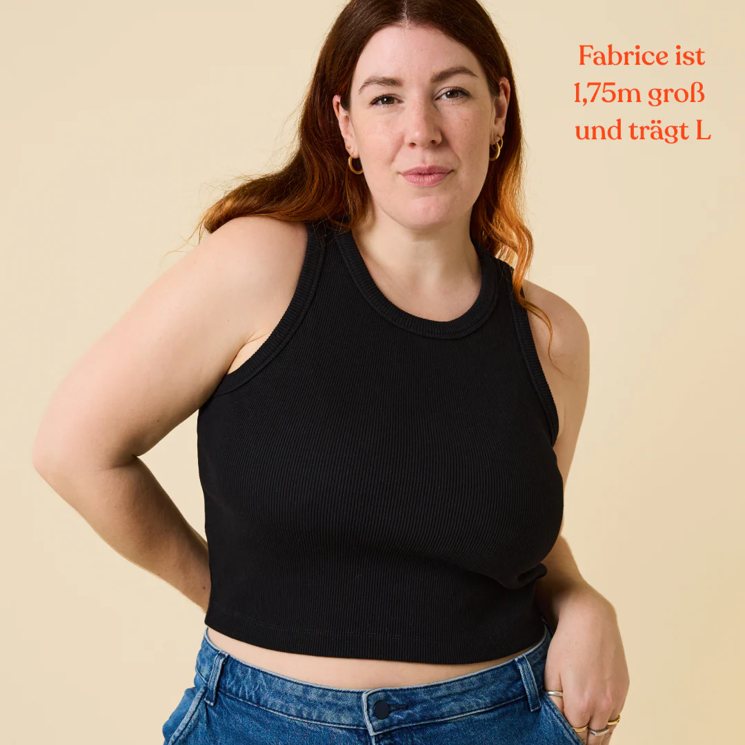 The 24/7 Crop Top aus Bio-Baumwolle in Schwarz - Image 3