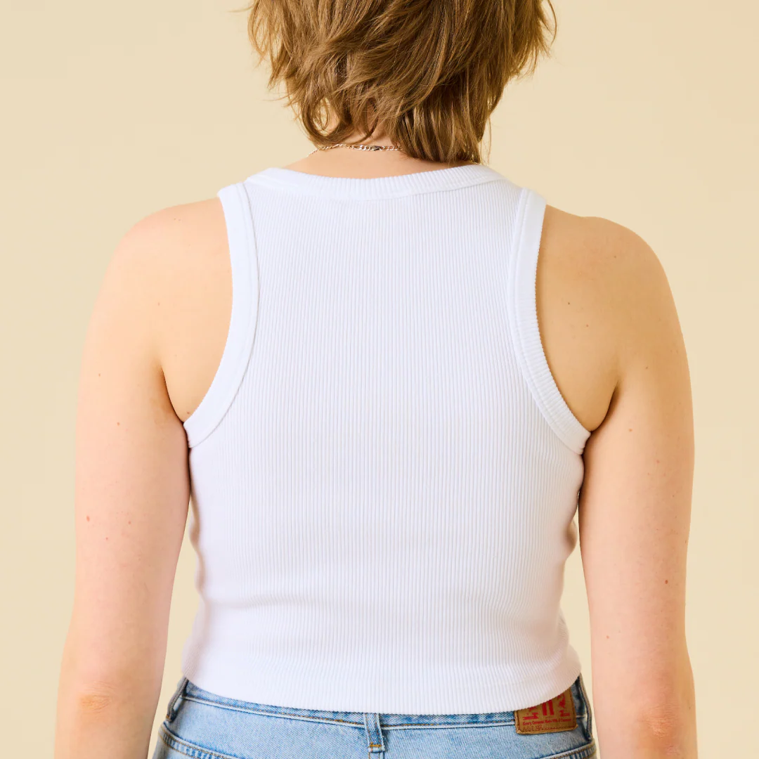 The 24/7 Crop Top aus Bio-Baumwolle in Weiß - Image 4