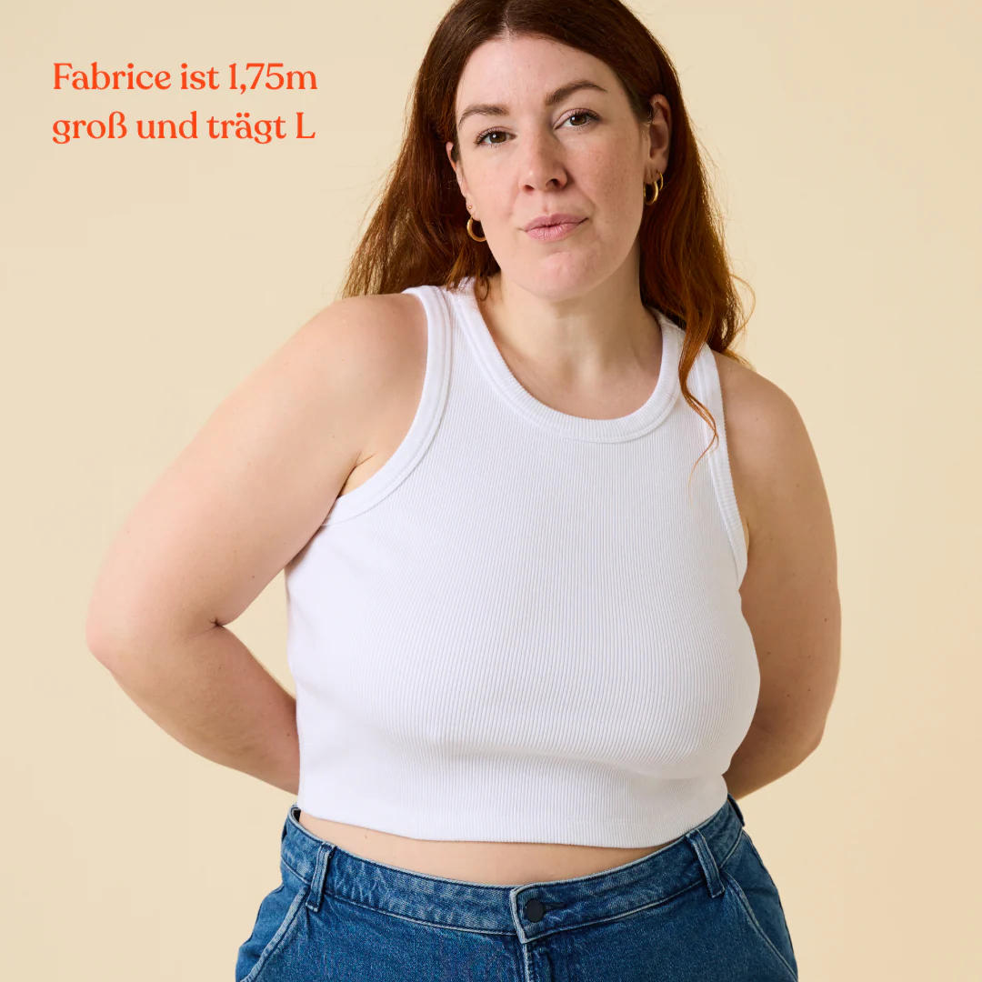The 24/7 Crop Top aus Bio-Baumwolle in Weiß - Image 5