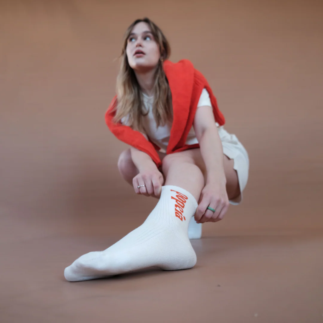 The Bold - Socken aus Bio-Baumwolle in Off-White - Image 3