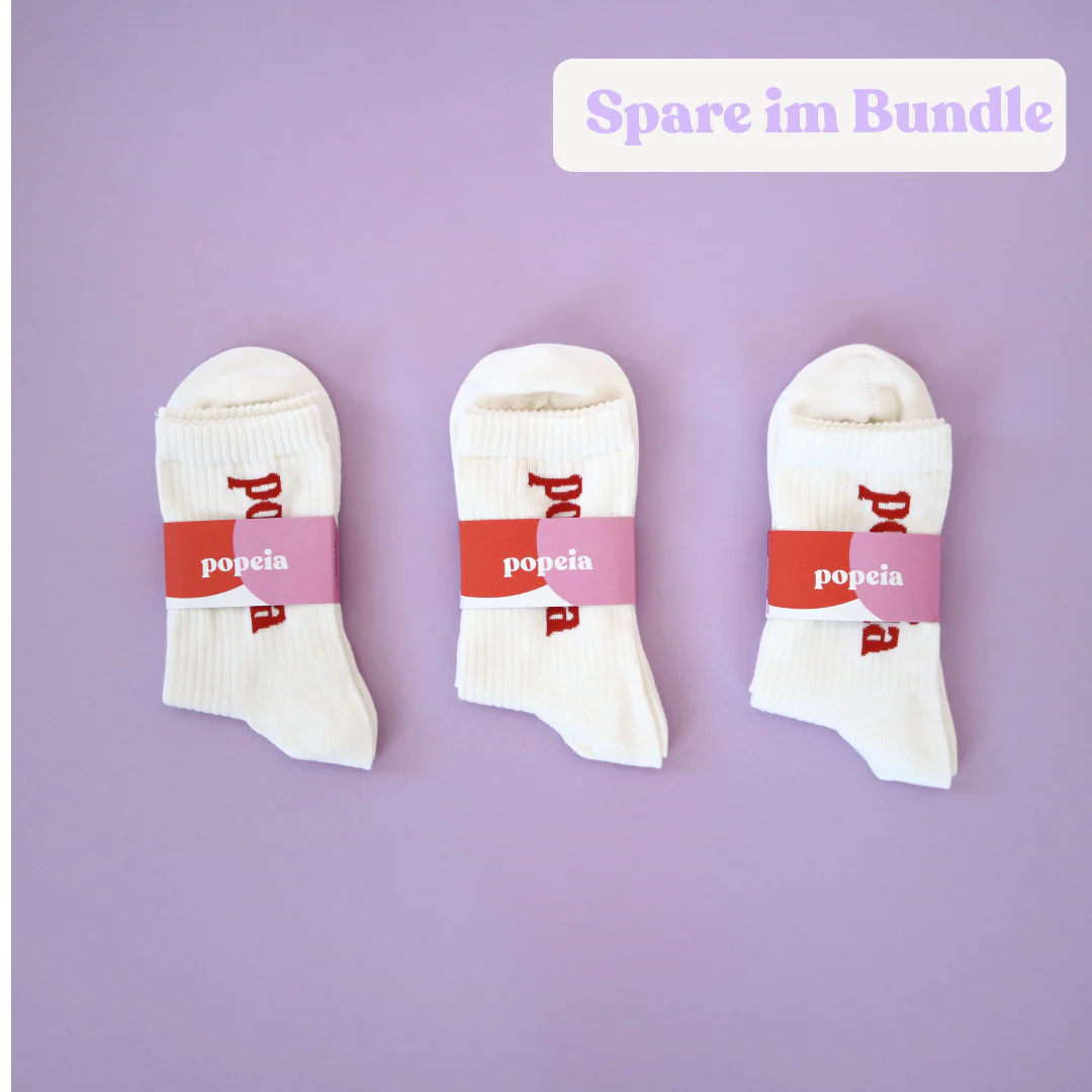 The Bold - Socken aus Bio-Baumwolle in Off-White - Image 5