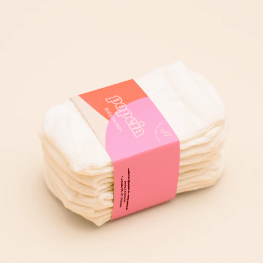 Baby Socken aus Bio-Baumwolle in Off-White, 3 Paar - Image 3