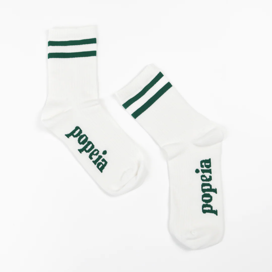The Sporty Set: Socken aus Bio-Baumwolle in Off-White - Image 3
