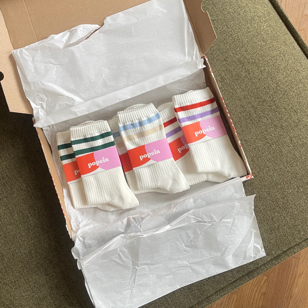 The Sporty Set: Socken aus Bio-Baumwolle in Off-White - Image 8