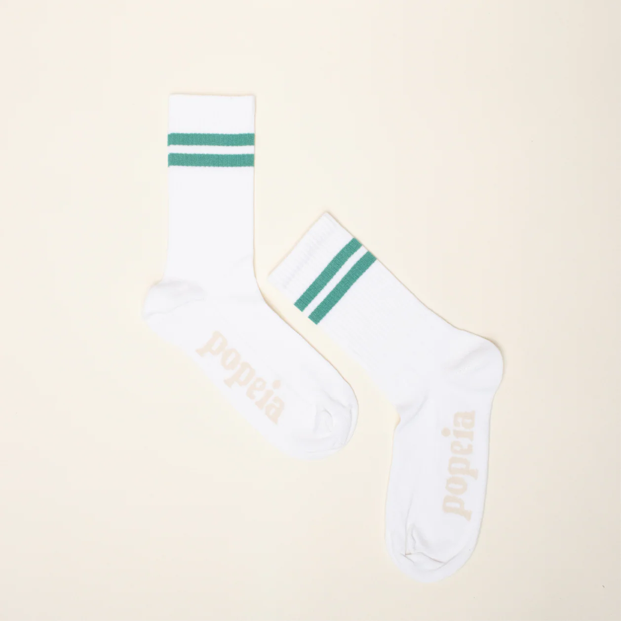 The Tennis 3er-Set: Socken aus Bio-Baumwolle in Off-White - Image 3