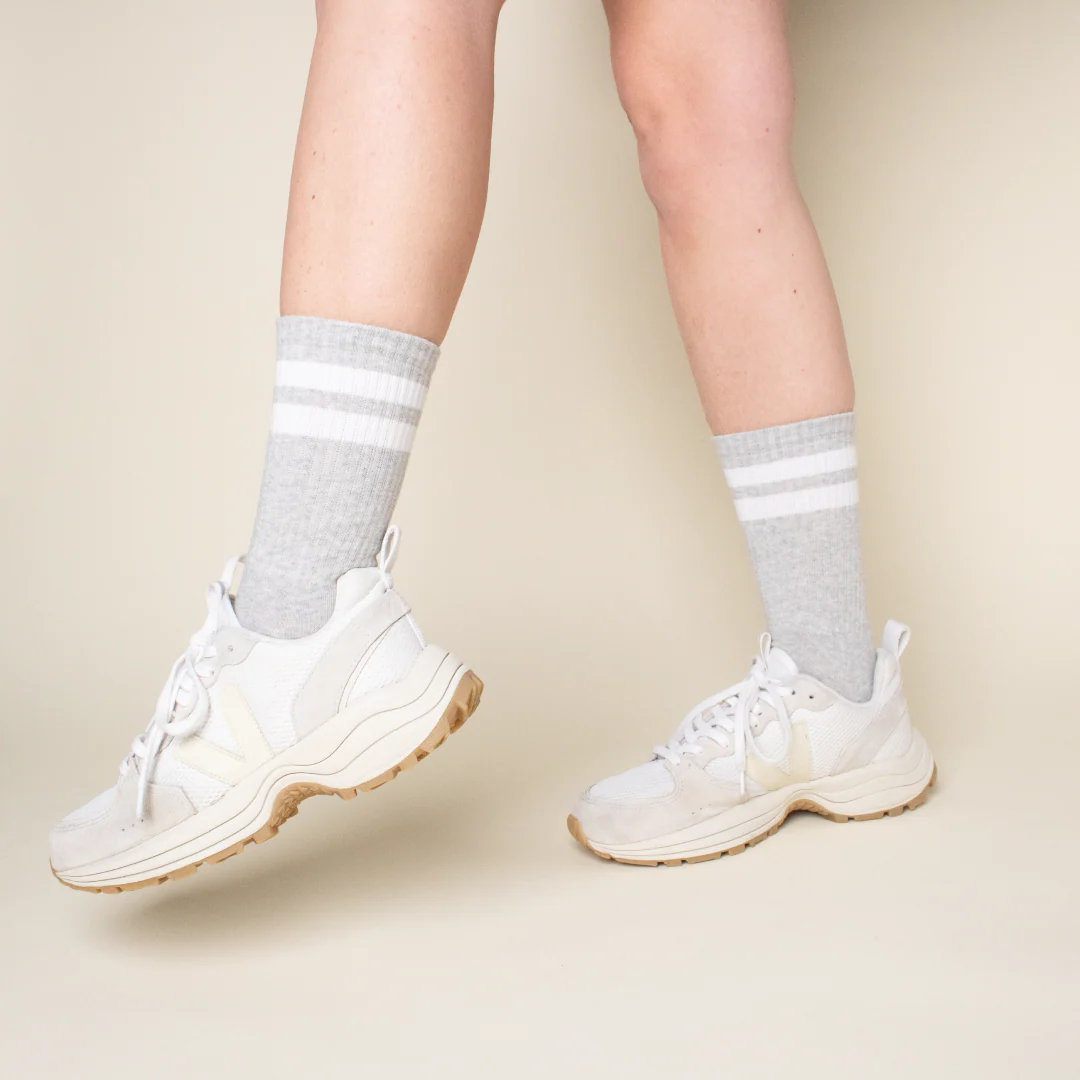 The Tennis - Socken aus Bio-Baumwolle in Grau - Image 4