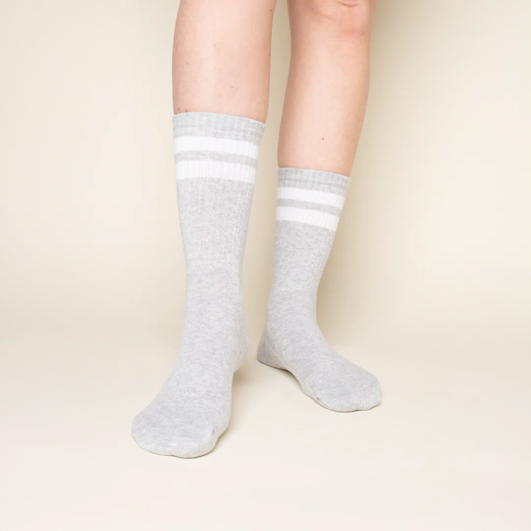 The Tennis - Socken aus Bio-Baumwolle in Grau - Image 6