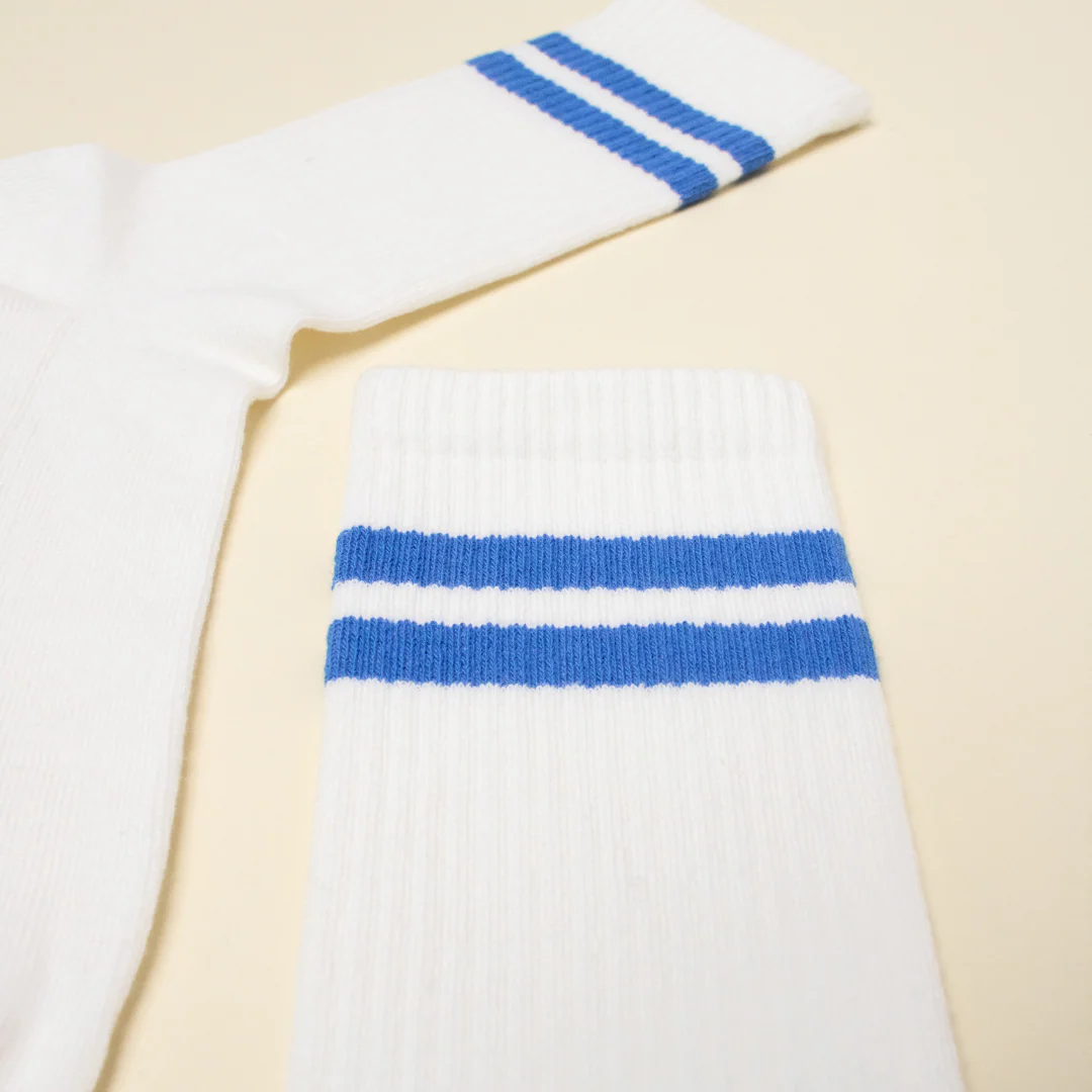 The Tennis - Socken aus Bio-Baumwolle mit Blauen Streifen - Image 6
